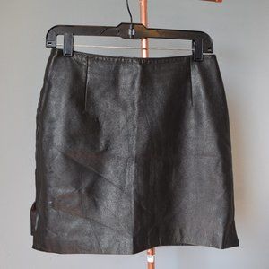 Hugo Buscati 100 % Leather Mini Skirt